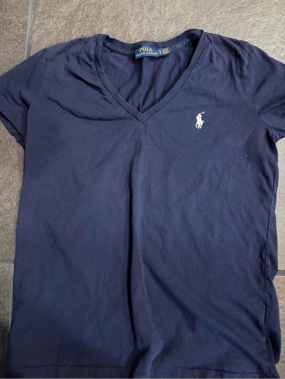 Polo Ralph Lauren Navy V-Neck Tee